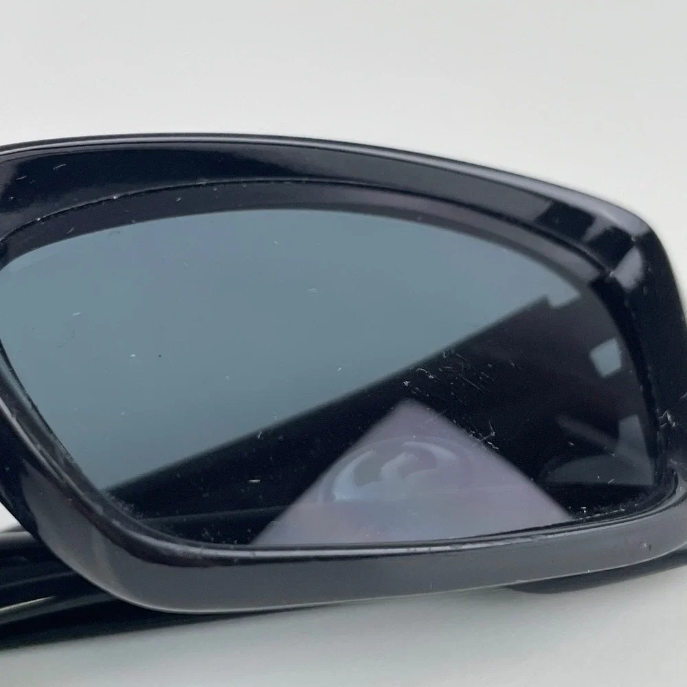 VTG Dragon Alliance Rev Sunglasses Black Wrap Sport Rectangle Silver Y2K 00s USA